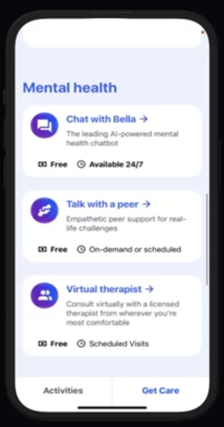 CHAMP app screen