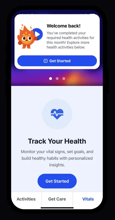 CHAMP app screen